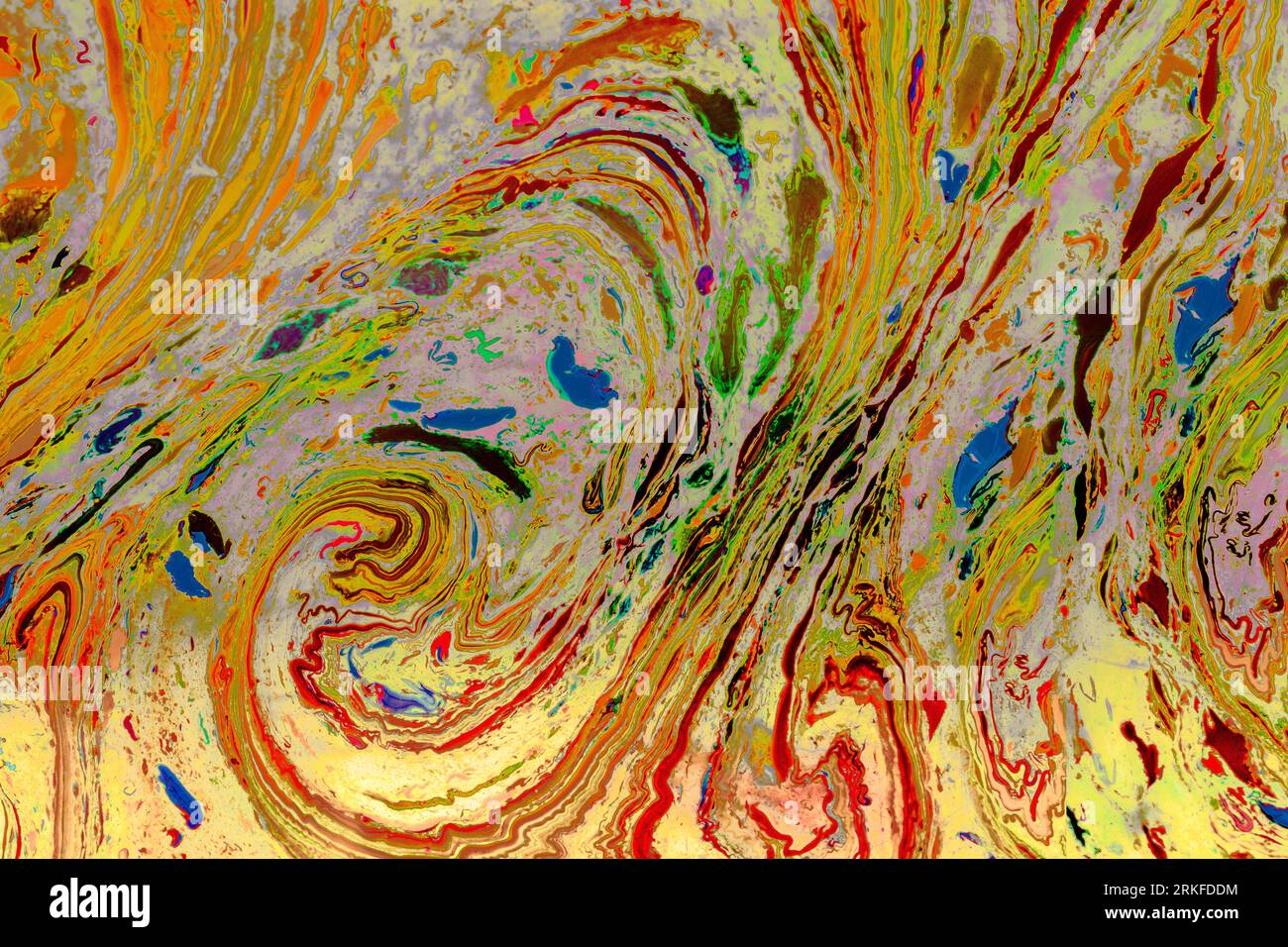 Motifs de peinture colorés comme texture d'arrière-plan de l'art abstrait Banque D'Images