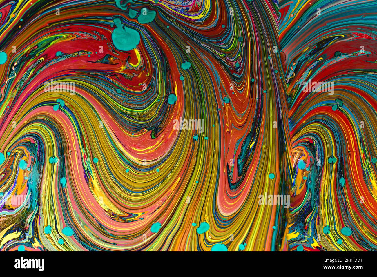 Motifs de peinture colorés comme texture d'arrière-plan de l'art abstrait Banque D'Images