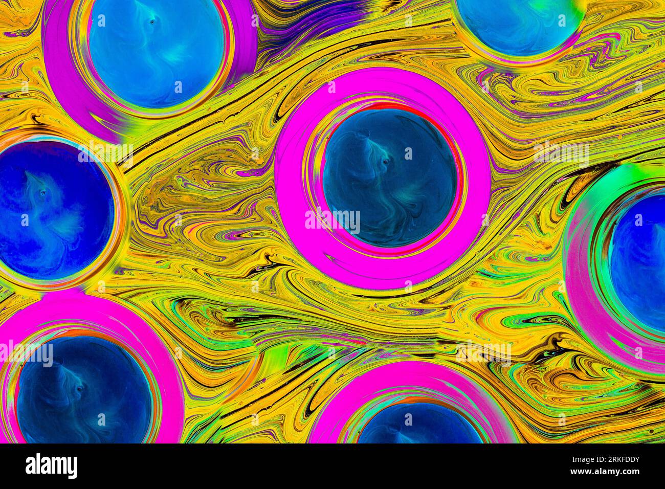 Motifs de peinture colorés comme texture d'arrière-plan de l'art abstrait Banque D'Images