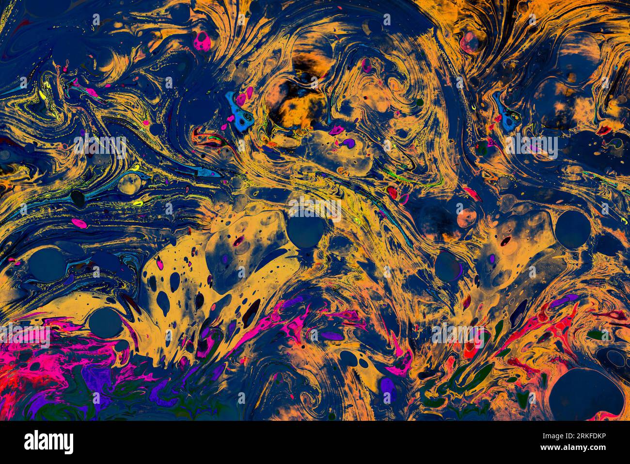 Motifs de peinture colorés comme texture d'arrière-plan de l'art abstrait Banque D'Images