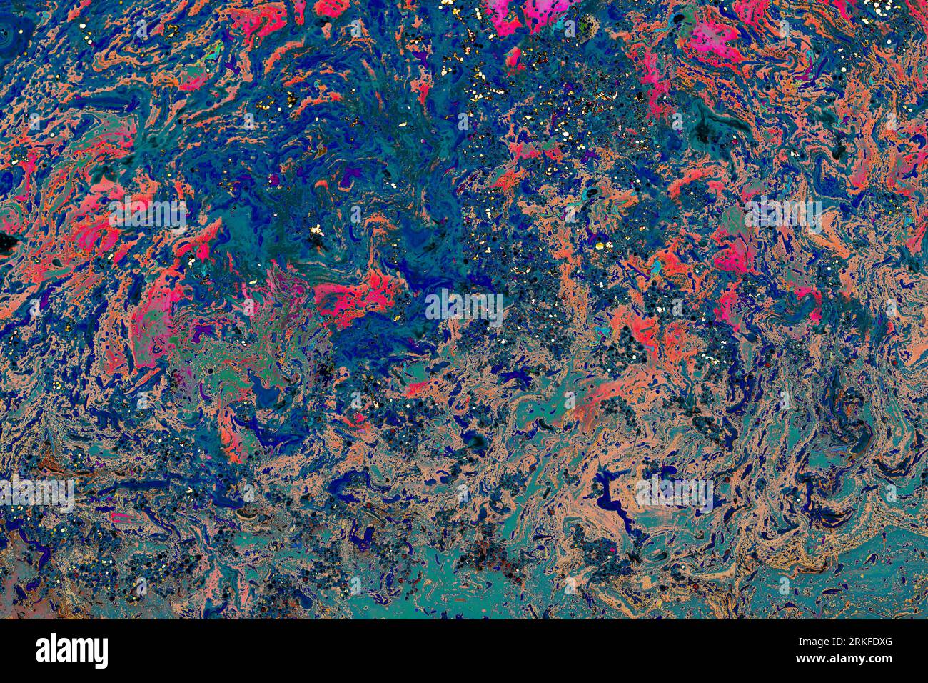 Motifs de peinture colorés comme texture d'arrière-plan de l'art abstrait Banque D'Images
