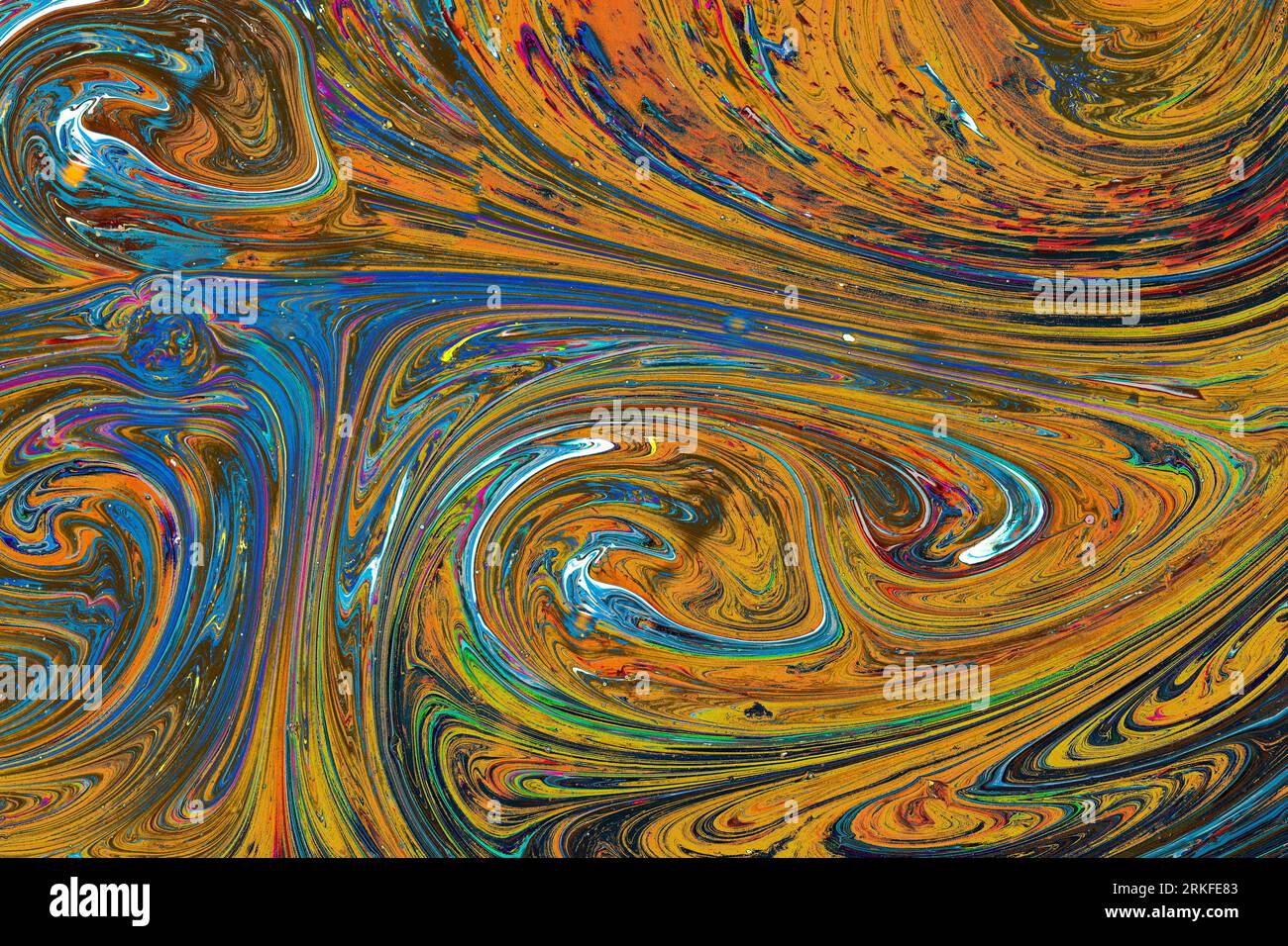 Motifs de peinture colorés comme texture d'arrière-plan de l'art abstrait Banque D'Images