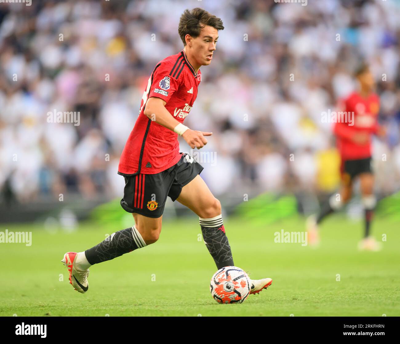 Londres, Royaume-Uni. 19 août 2023. 19 août 2023 - Tottenham Hotspur - Manchester United - Premier League - Tottenham Hotspur Stadium. Facundo Pellistri de Manchester United lors du match de Premier League au Tottenham Hotspur Stadium. Crédit photo : Mark pain/Alamy Live News Banque D'Images