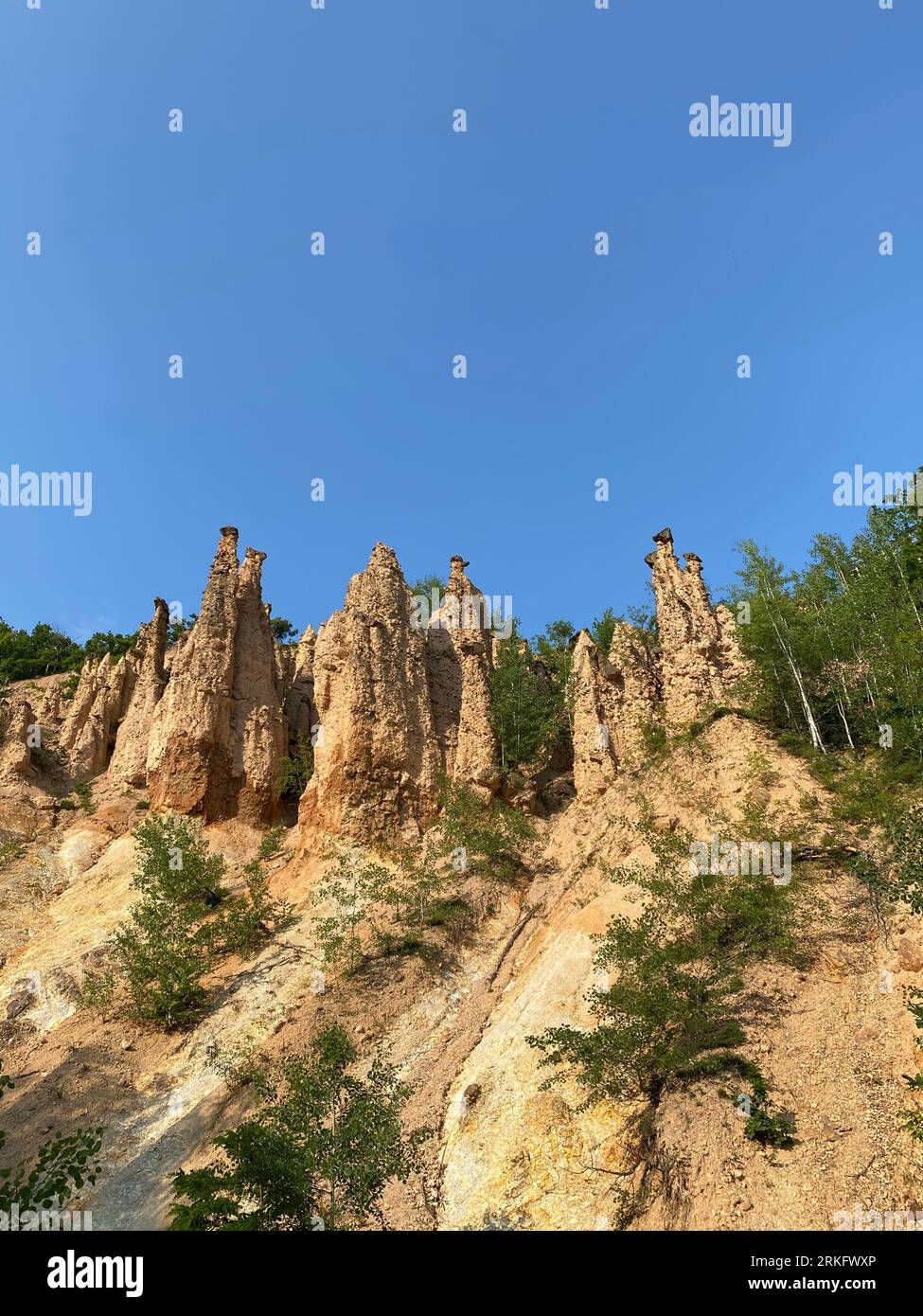 Un paysage pittoresque avec les formations rocheuses uniques de Devil City Banque D'Images