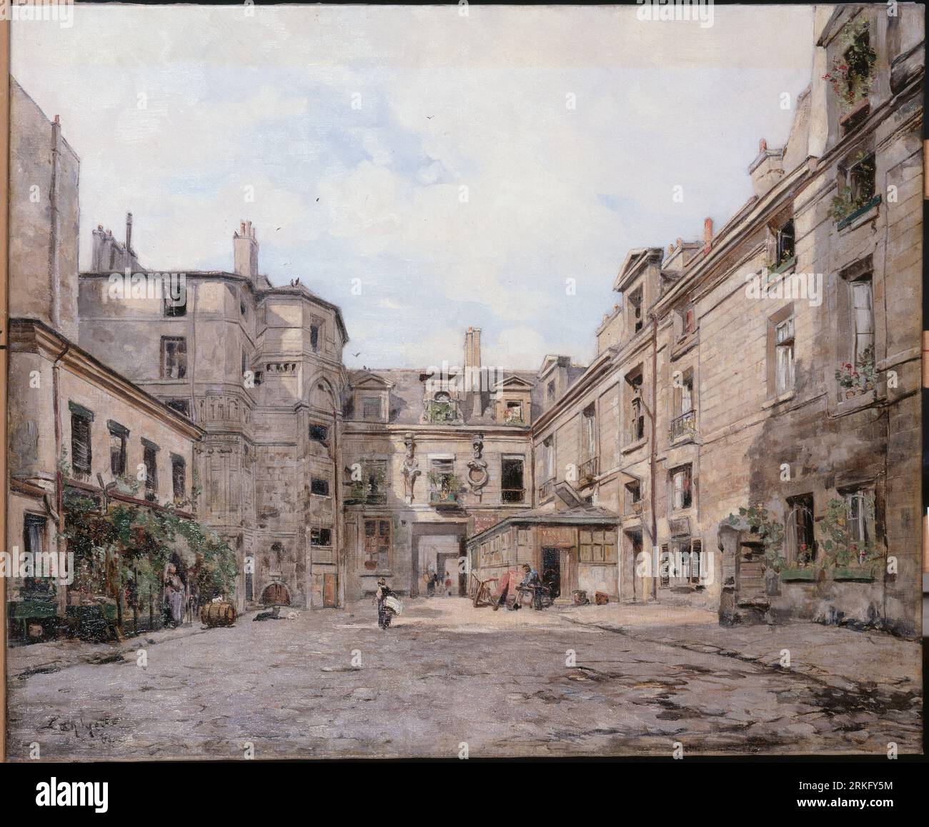 Le passage Charlemagne 1887 par Emmanuel Lansyer Banque D'Images