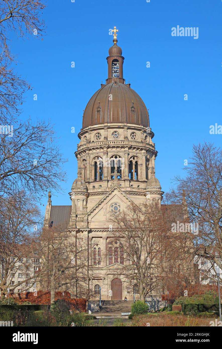 Evangelische Christuskirche - 1903 Protestant Evangelische Christuskirchengemeinde Mainz, Kaiserstraße 56, 55116 Mainz, Allemagne Banque D'Images