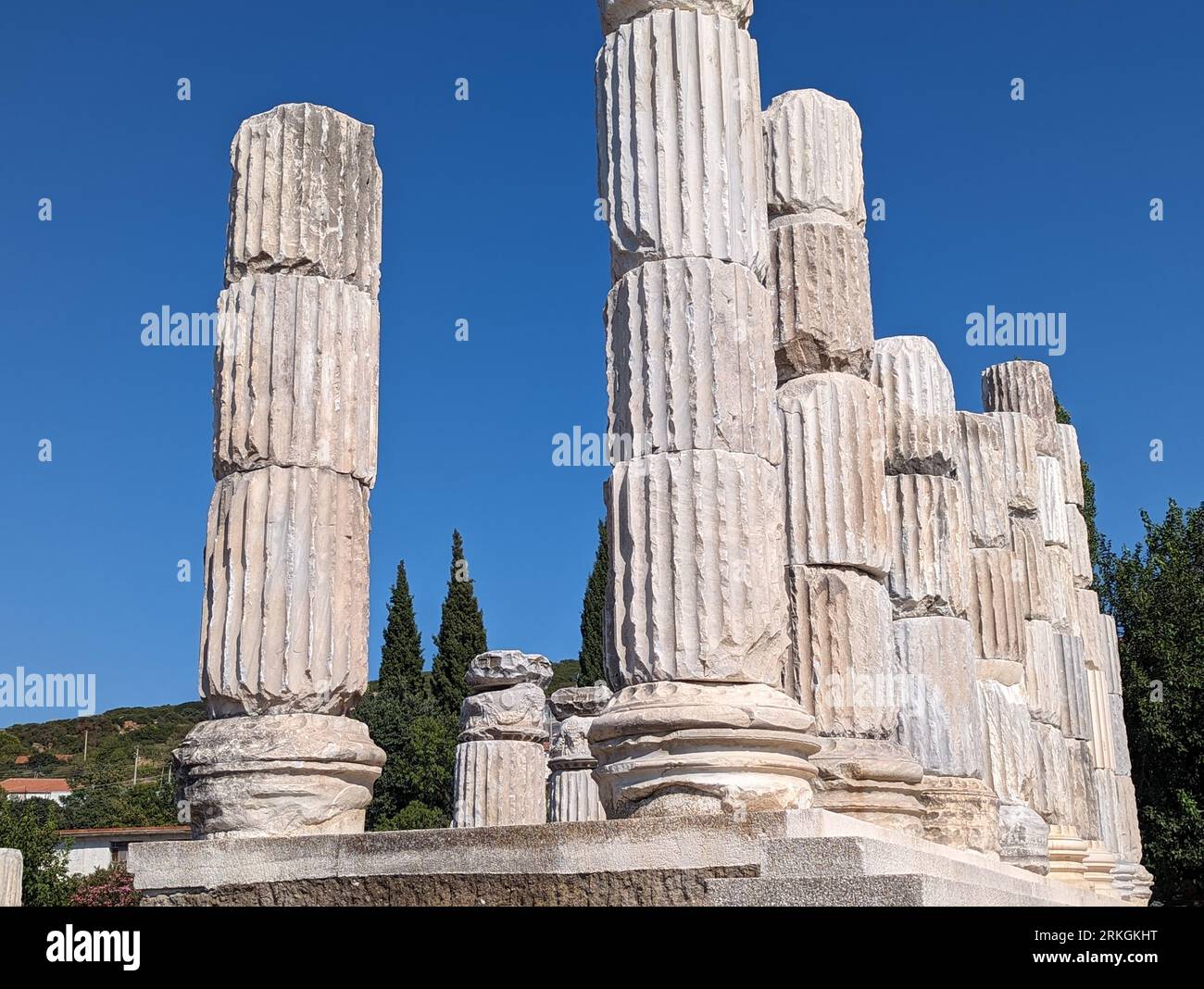 L'ancienne ville d'Alexandrie Troas à Canakkale, Turquie Banque D'Images