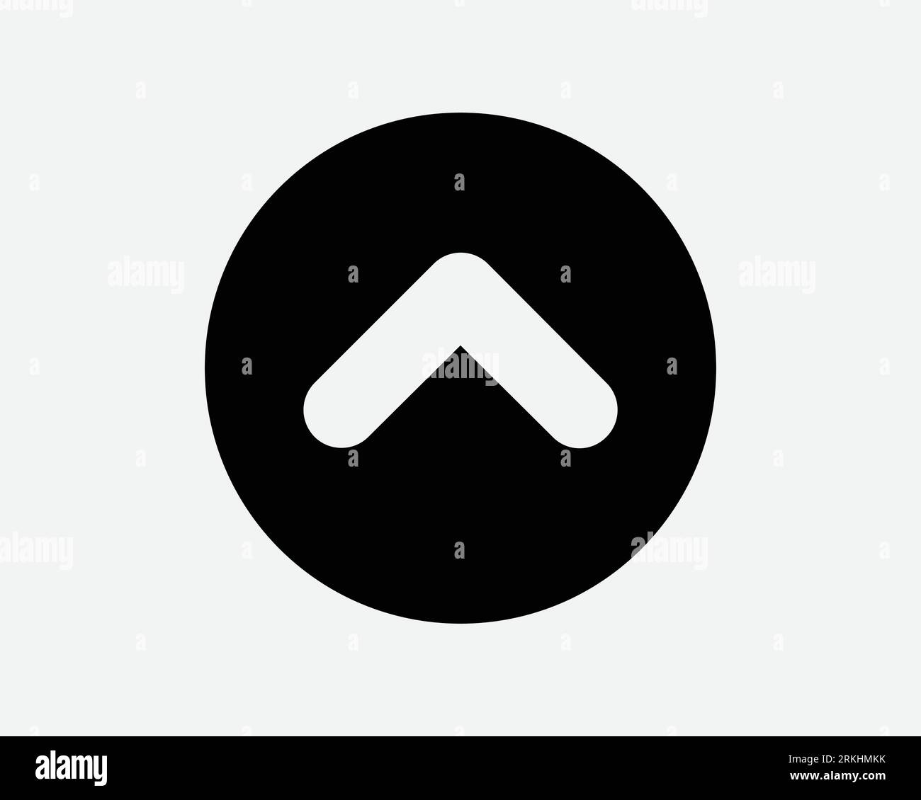 Up arrow Banque d'images noir et blanc - Alamy