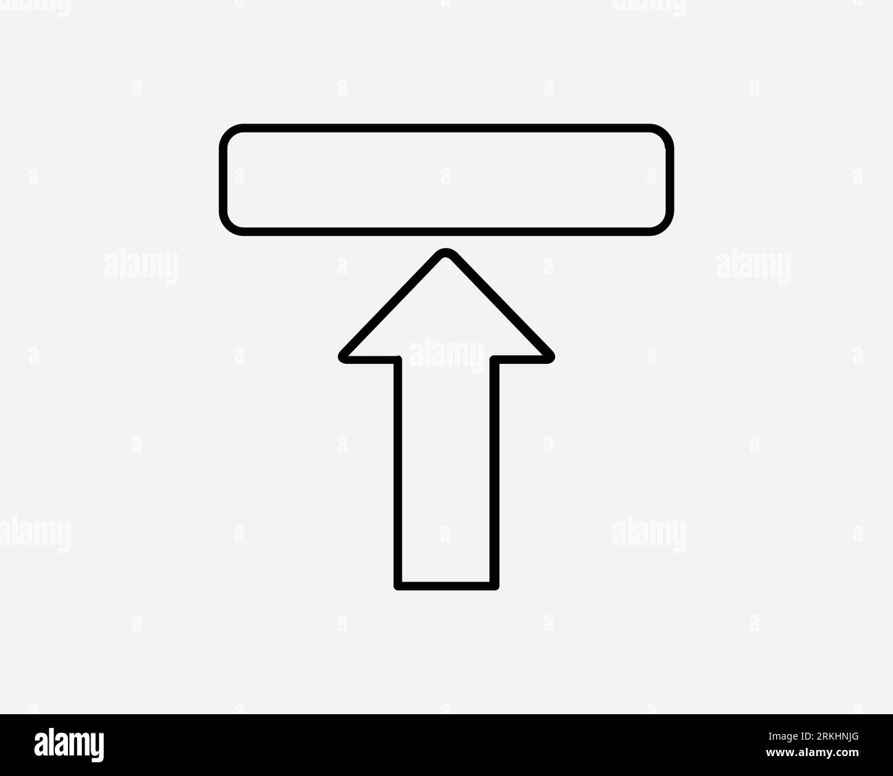 Télécharger icône de ligne Haut chargement chargement stockage de données connexion Internet ordinateur Noir blanc forme de ligne vecteur Clipart Illustration graphique symbole signe Illustration de Vecteur