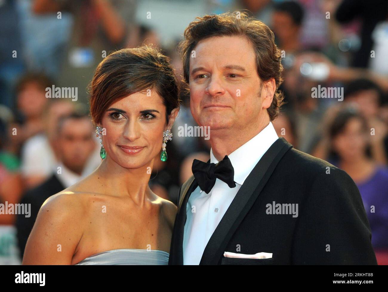 Colin Firth and wife Livia Giuggioli at the Tom Ford Beverly Hills Store  Opening held, Los Angeles, California Stock Photo - Alamy