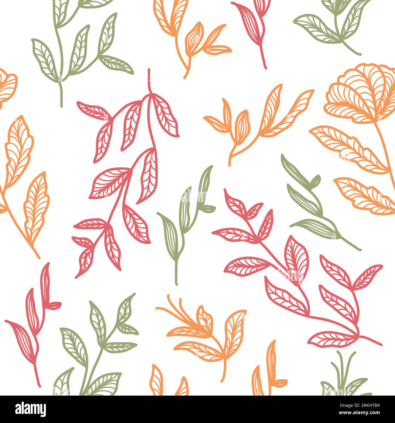 Motif floral sans couture avec style dessiné à la main. Motif de fleur pour la mode, papier peint, papier d'emballage, fond, tissu, textile, vêtements Illustration de Vecteur