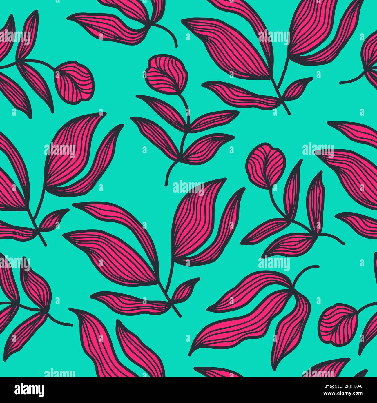 Motif floral sans couture dessiné à la main avec style Vintage. Motif de fleur pour la mode, papier peint, papier d'emballage, fond, tissu, textile, vêtements Illustration de Vecteur