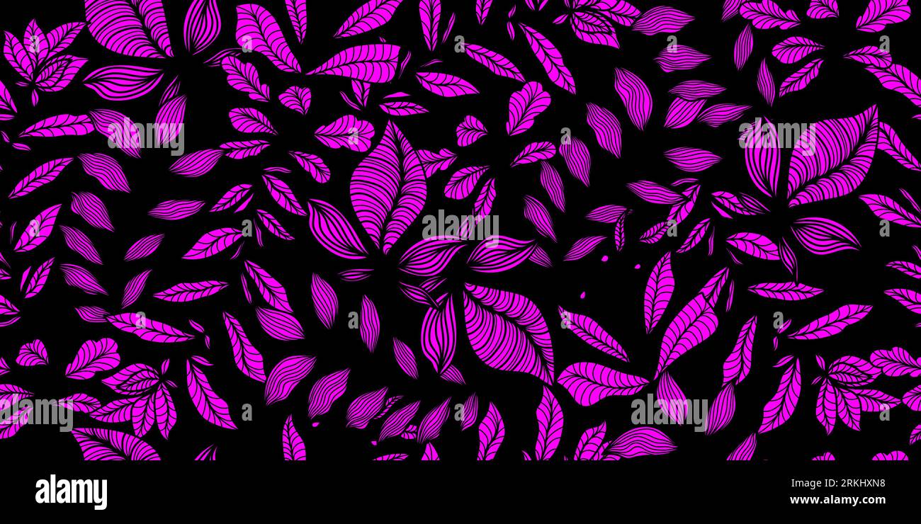 Motif floral élégant et exotique. Motif floral violet sans couture Illustration de Vecteur