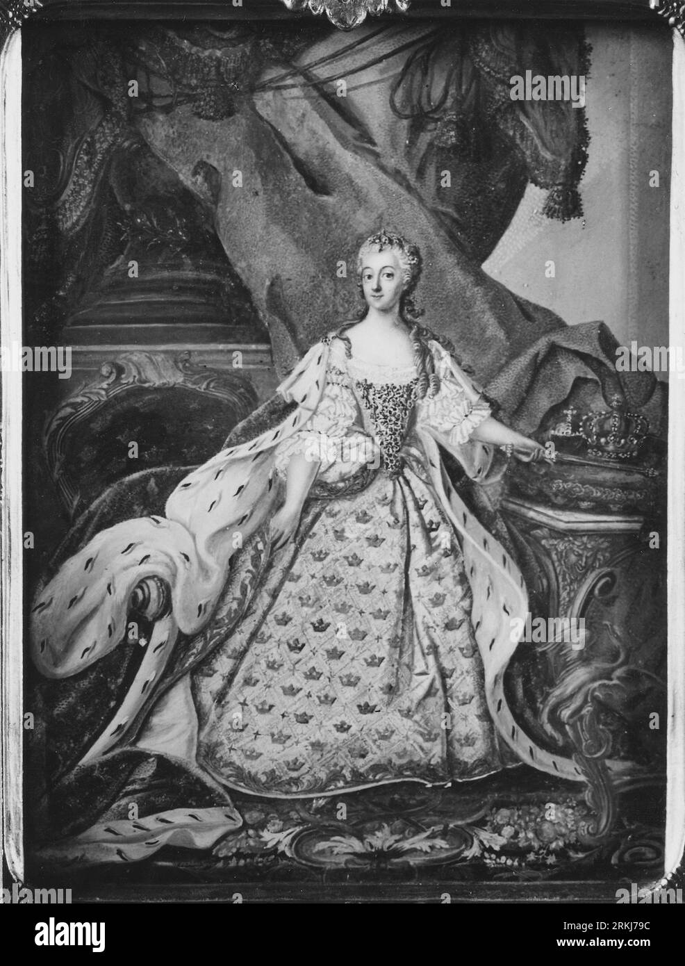 Lovisa Ulrika, 1720-1782, drottning av Sverige, prinsessa av Preussen Date inconnue de Niclas Lafrensen l'ancien Banque D'Images