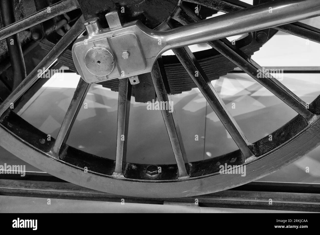 Roue de loco à vapeur historique Banque D'Images