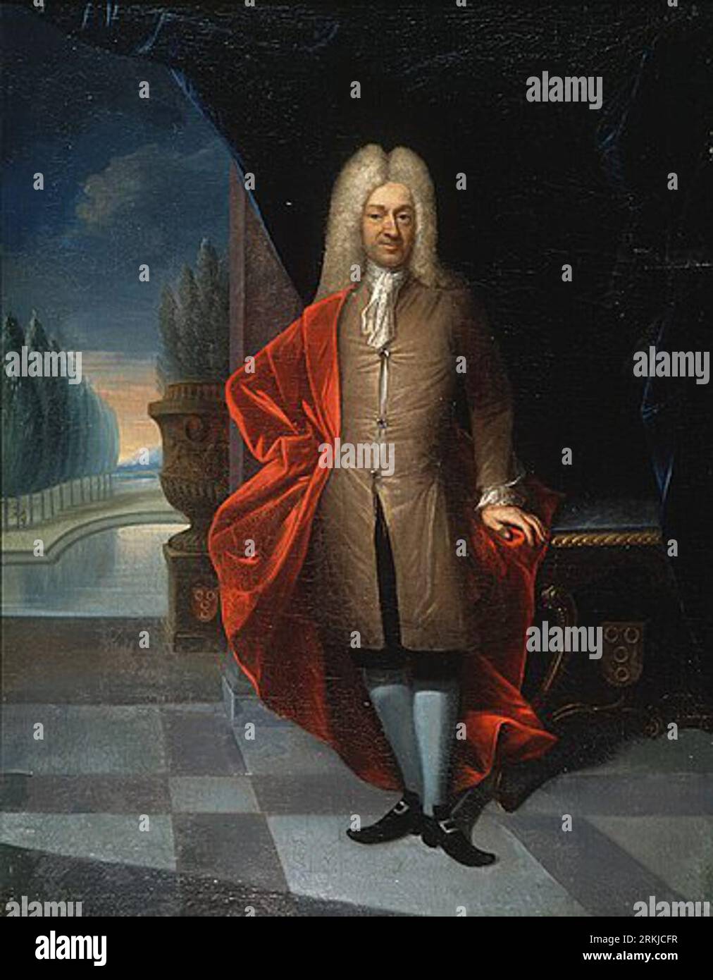 Portrait de Joan van Suchtelen (1668-1753). Par Gerhard Jan Palthe Banque D'Images