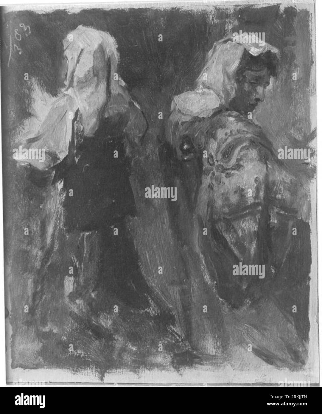 Römische Bäuerinnen 1883 de Ludwig von Hagn Banque D'Images