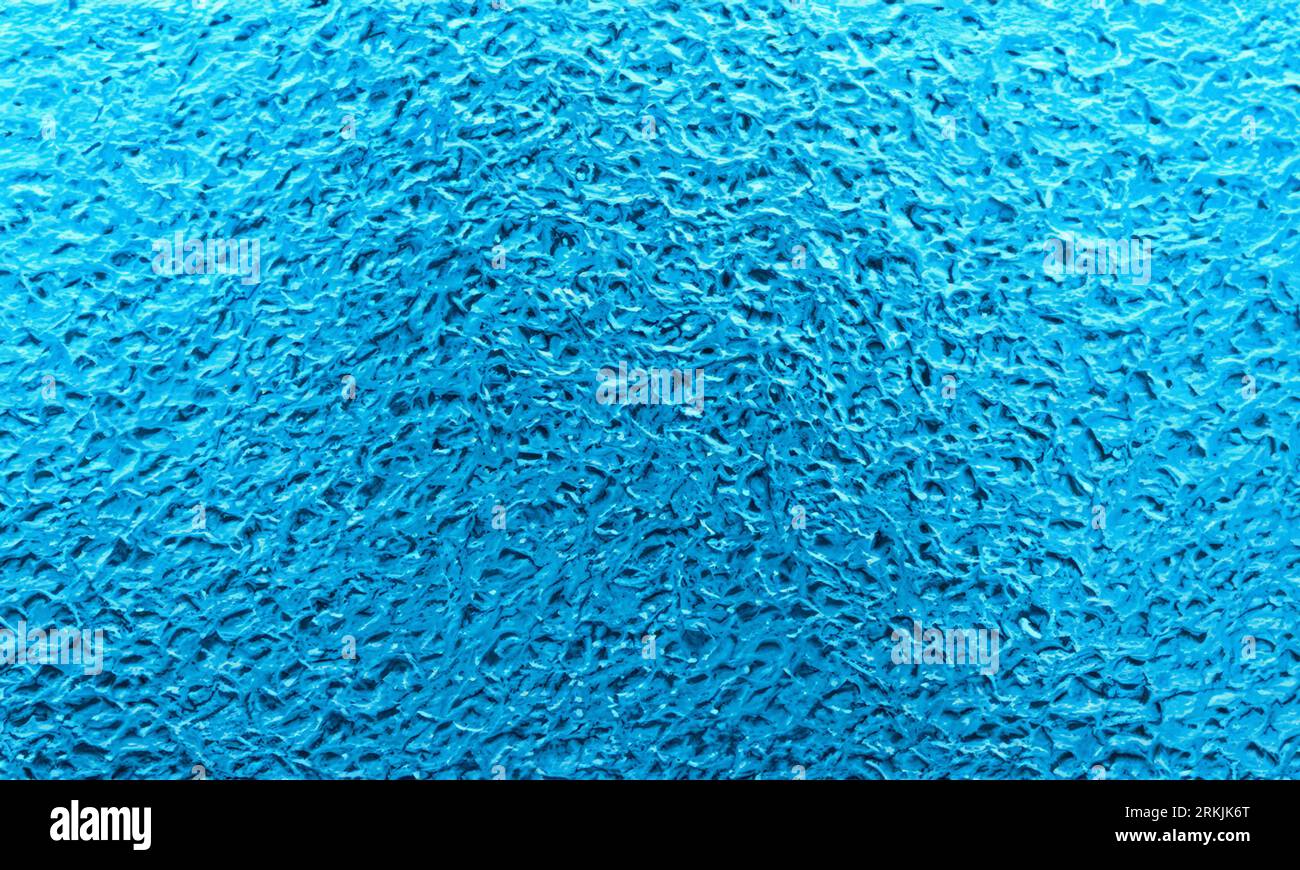 Texture de verre bleu. Arrière-plan naturel. Banque D'Images