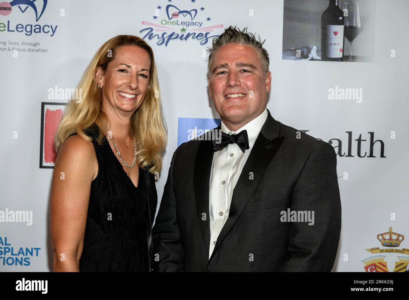 Los Angeles, États-Unis. 24 août 2023. Jennifer Guzman, Aaron Gilchrist assistent au gala annuel OneLegacy Ava's Heart Award au Taglyan Complex, Los Angeles, CA 24 août 2023 Credit : Eugene Powers/Alamy Live News Banque D'Images