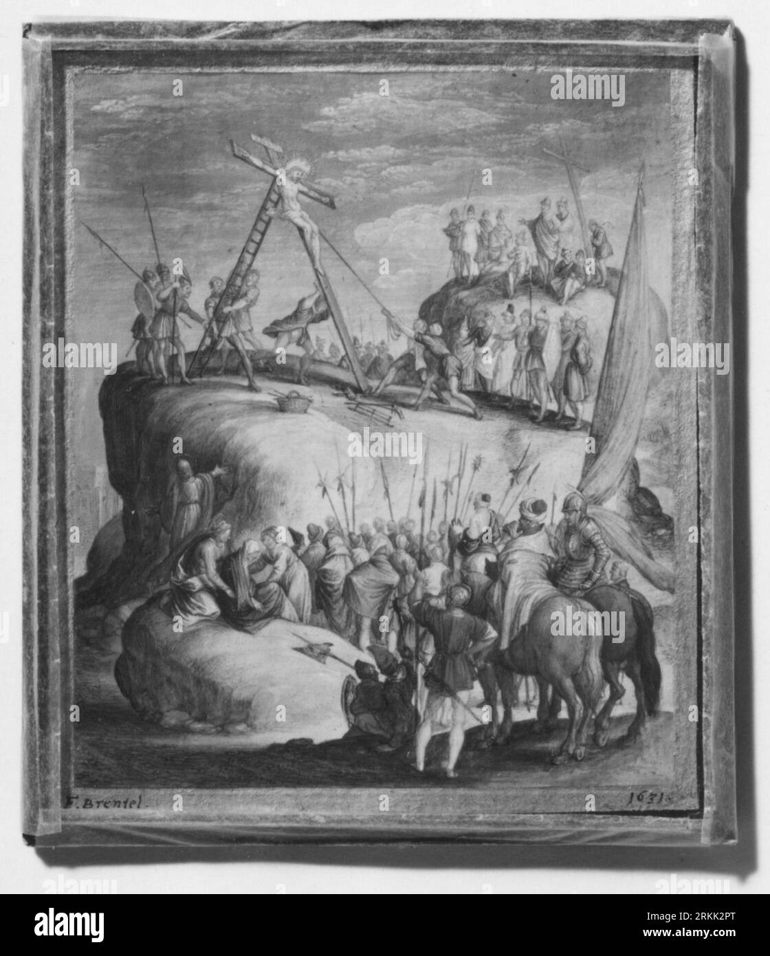 Scener ur Kristi liv (Korsfästelsen) 1631 de Friedrich Brentel Banque D'Images