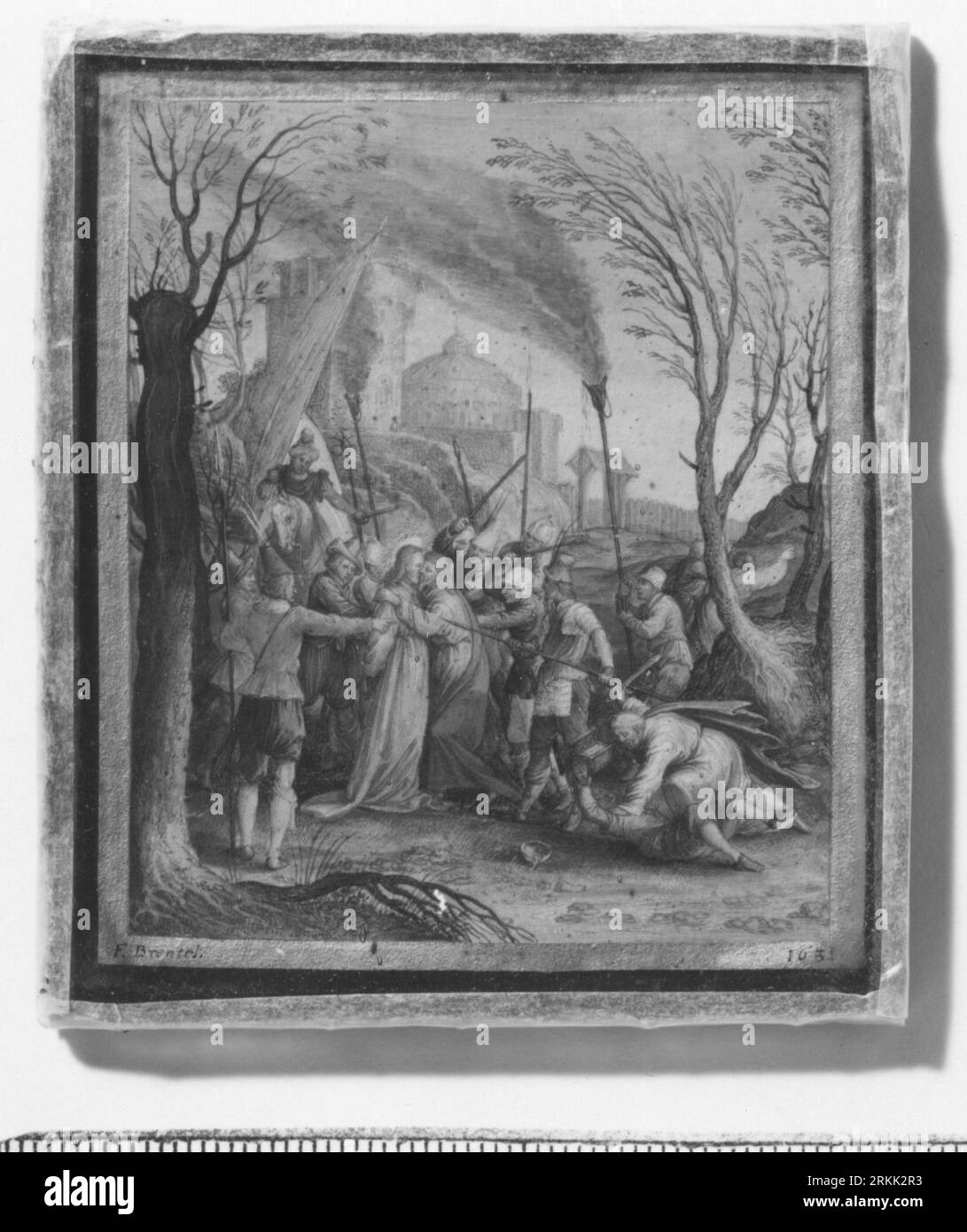 Scener ur Kristi liv (Kristus förrådes) 1631 de Friedrich Brentel Banque D'Images