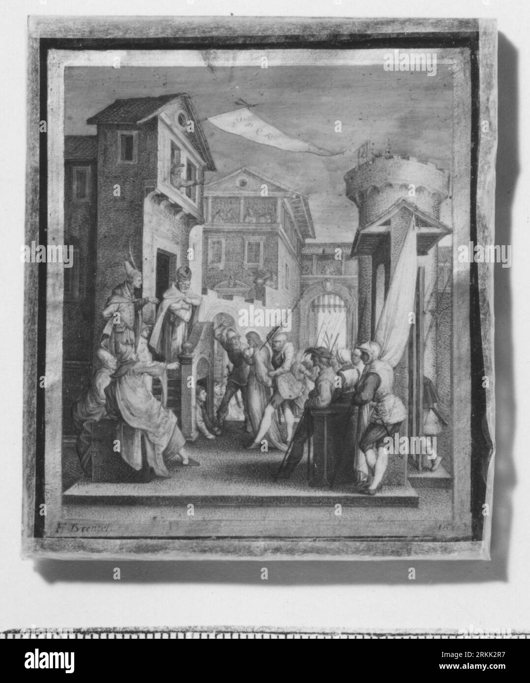 Scener ur Kristi liv (Kristus tillfångatages) 1631 de Friedrich Brentel Banque D'Images