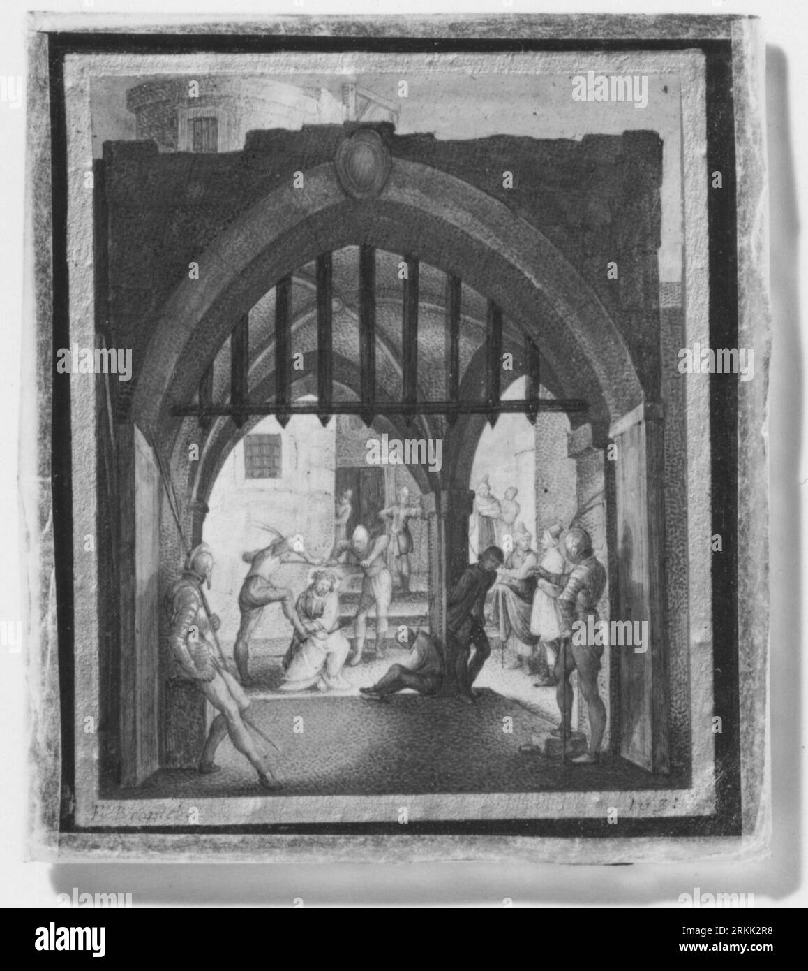 Scener ur Kristi liv (Kristus törnekröns) 1631 de Friedrich Brentel Banque D'Images