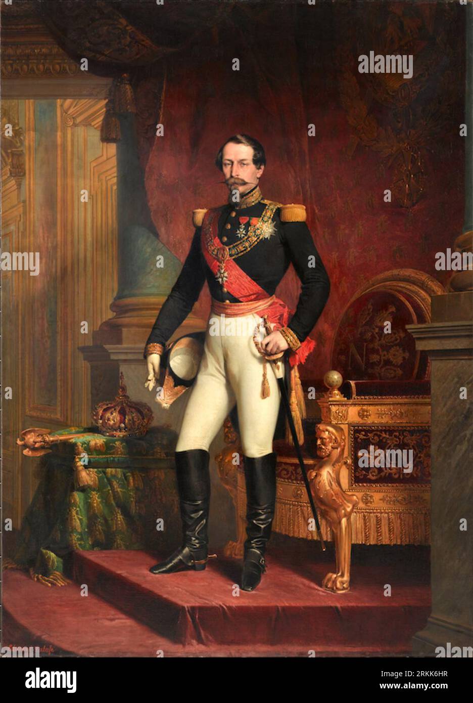L'Empereur Napoléon III 1853 par Edouard Louis Dubufe Banque D'Images