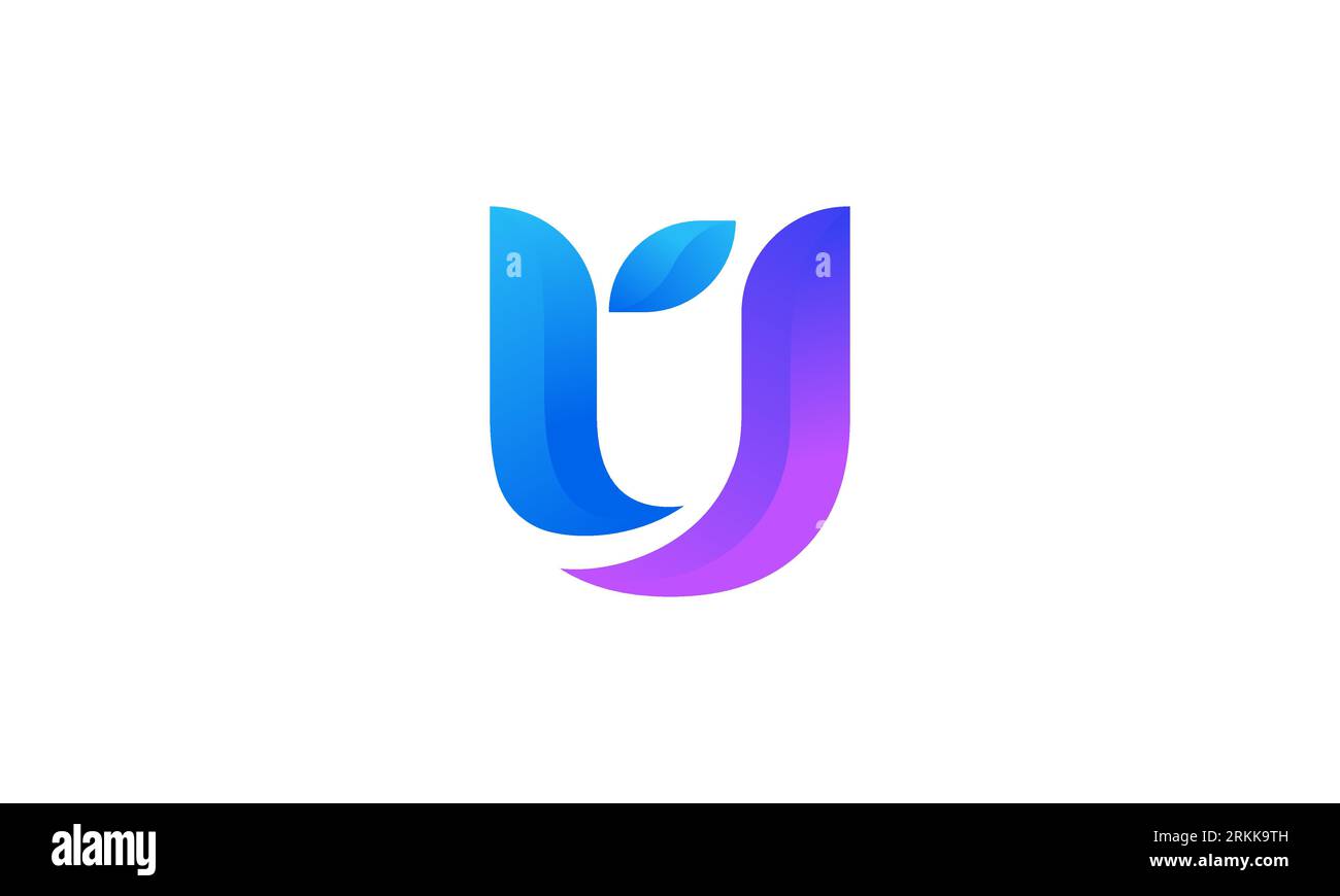Conception de logo UT de lettre de monogramme. Lettre UT initiales logo . Modèle de conception de logo de lettre UT Illustration de Vecteur