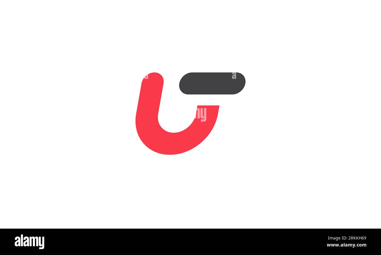 Conception de logo UT de lettre de monogramme. Lettre UT initiales logo . Modèle de conception de logo de lettre UT Illustration de Vecteur