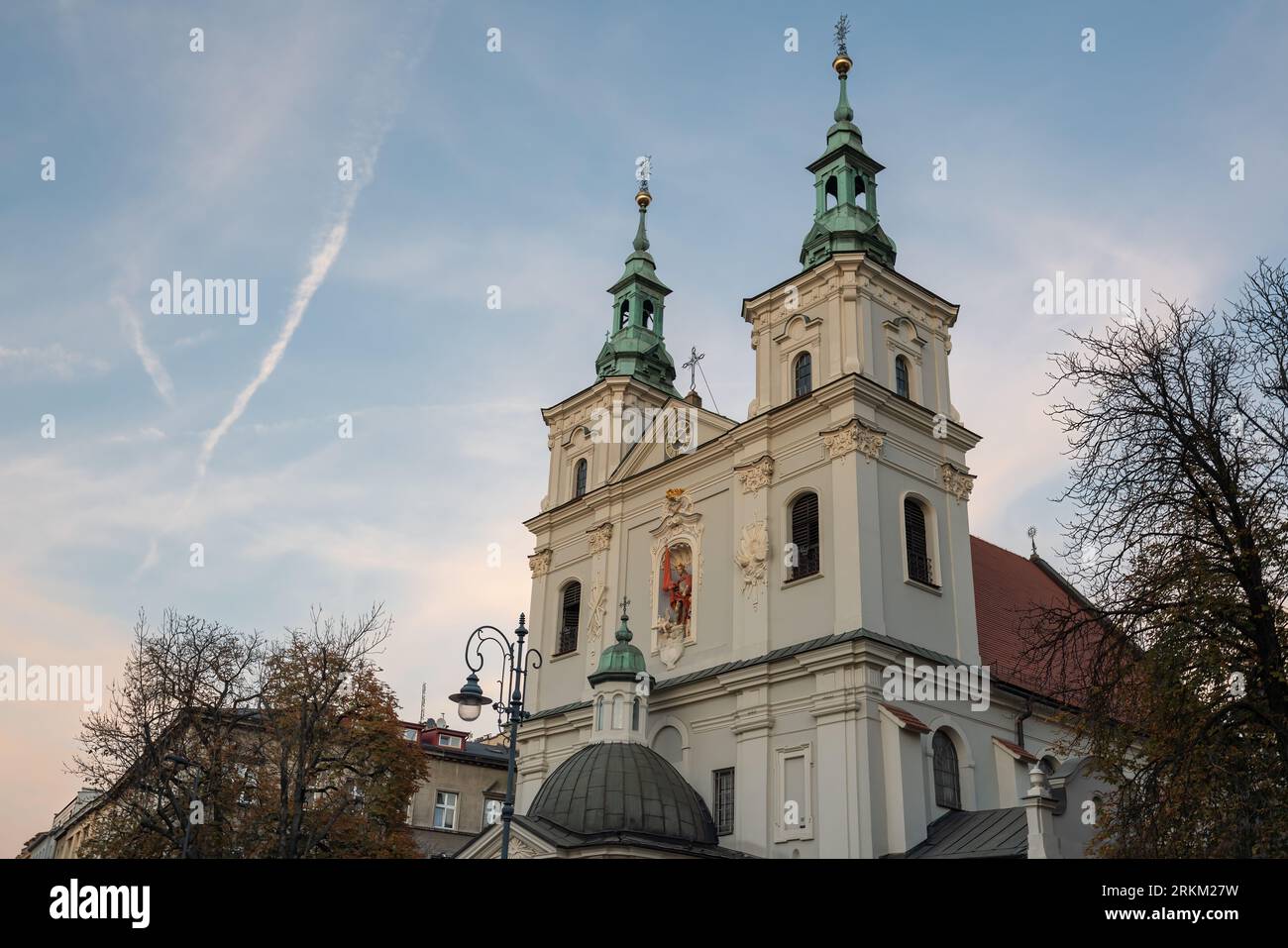 St. Église Florian - Cracovie, Pologne Banque D'Images