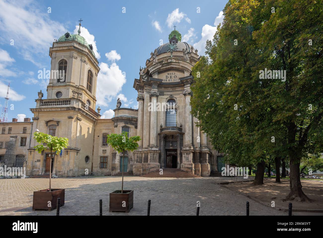 Église dominicaine (Église grecque catholique de la Sainte Eucharistie) - Lviv, Ukraine Banque D'Images