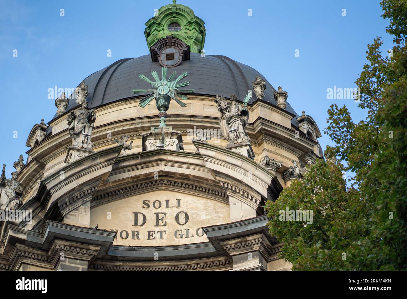 Église dominicaine (Église grecque catholique de la Sainte Eucharistie) - Lviv, Ukraine Banque D'Images