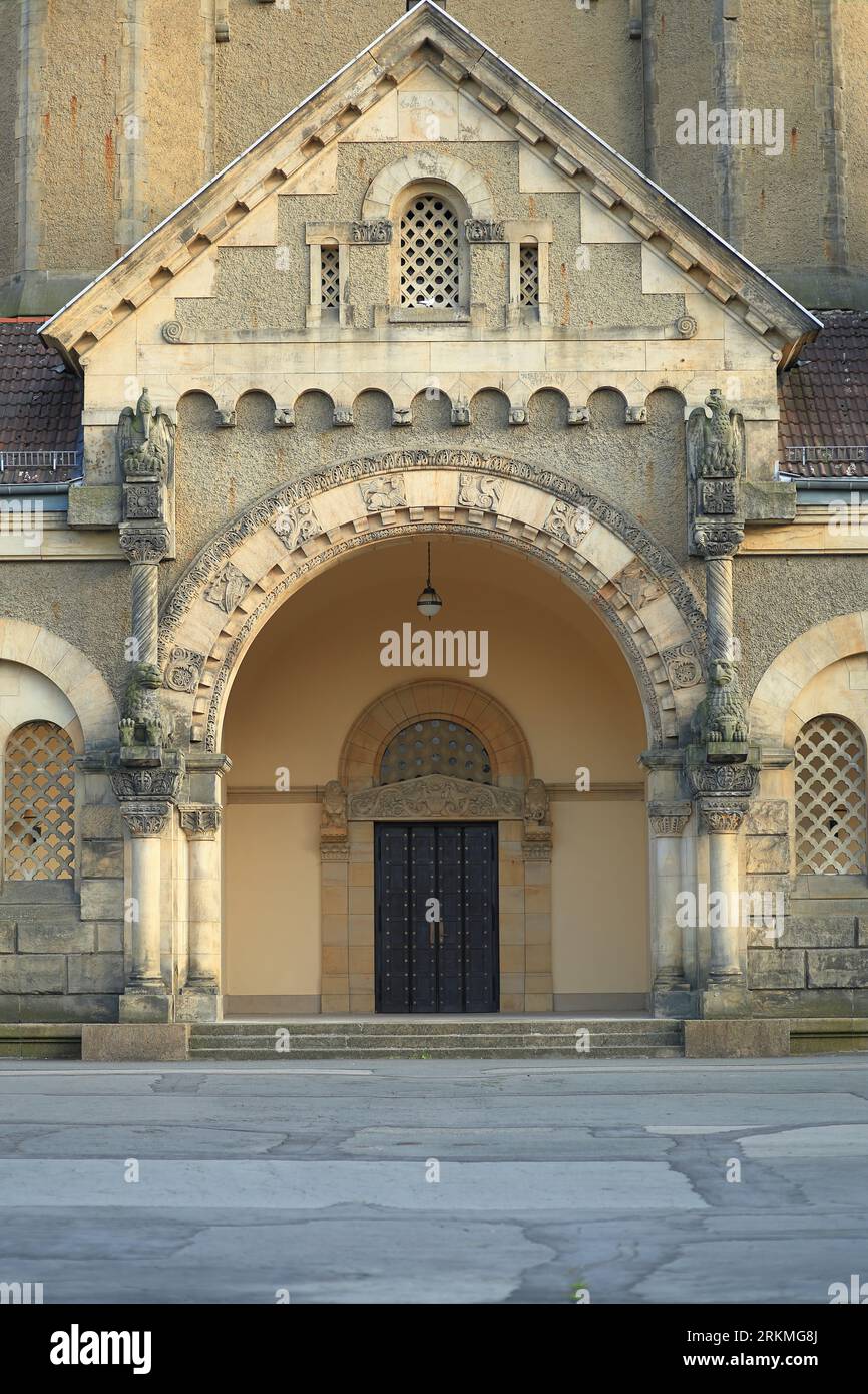 gros plan de l'entrée d'une église Banque D'Images