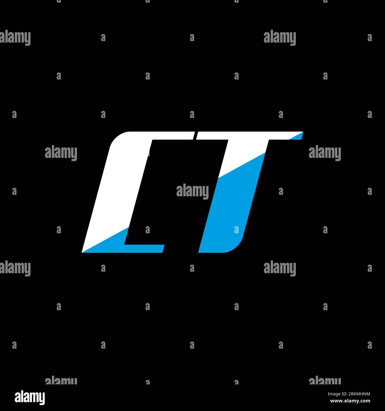 Logo de lettre ct Banque d'images vectorielles - Alamy