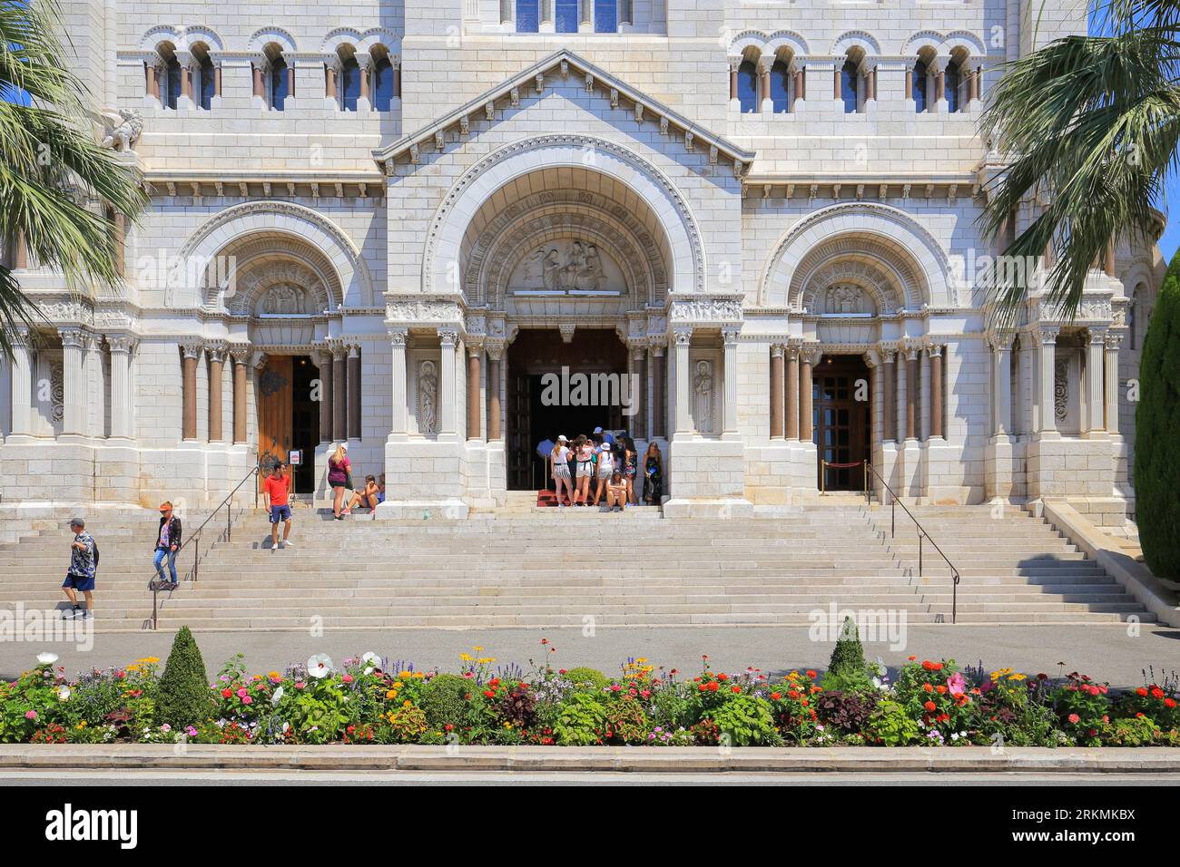 Cathédrale extérieure de Saint-Nicolas à Monaco Banque D'Images