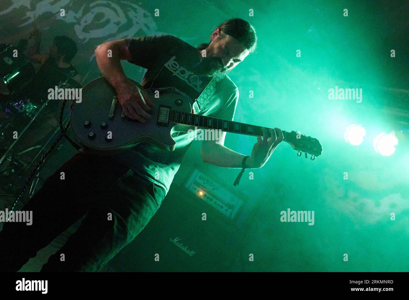 Gutlocker se produit au Beermageddon Metal Festival, Stoke Prior, Bromsgrove, Royaume-Uni. 25 août 2023. Crédit : Will Tudor/Alamy Live News Banque D'Images