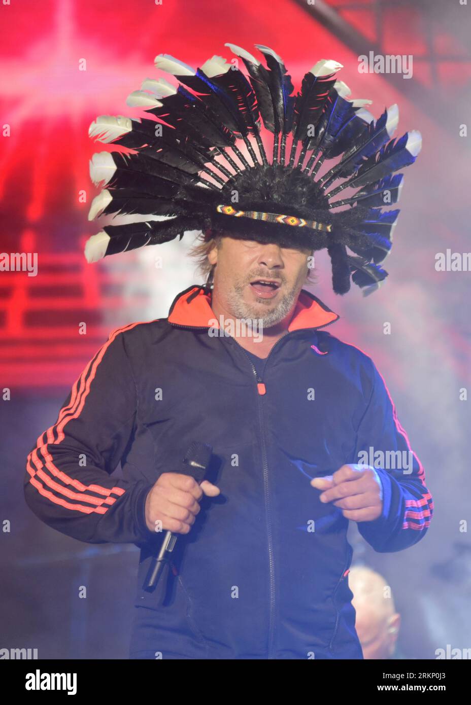 Victorious Festival, Portsmouth/Southsea, 25 août 2023, Jamiroquai en tête d'affiche vendredi soir au Victorious Festival, Southsea, crédit : Graham Tarrant/Alamy Live News Banque D'Images