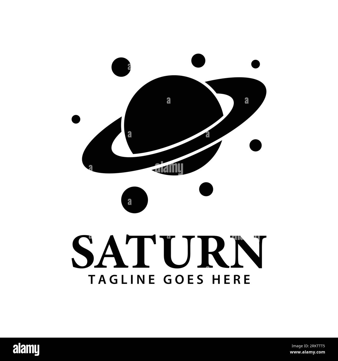 Icône Saturn dans un style plat. Planète isolée sur fond blanc isolé. illustration vectorielle Illustration de Vecteur