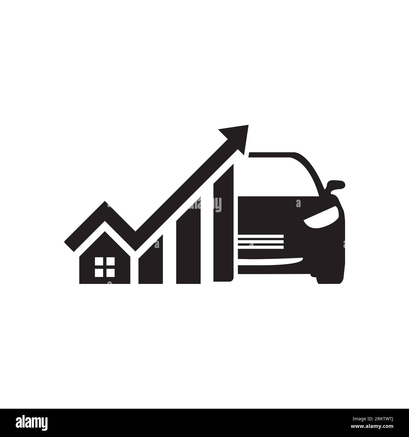 Car running costs icon. Cost of living. Price growth. Vector icon isolated on white background. Illustration de Vecteur