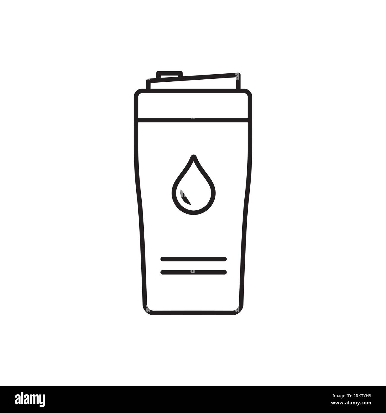 Motif gobelet emblématique de la boisson. Icône en forme de gobelet dans un style plat tendance. Illustration vectorielle. Illustration de Vecteur