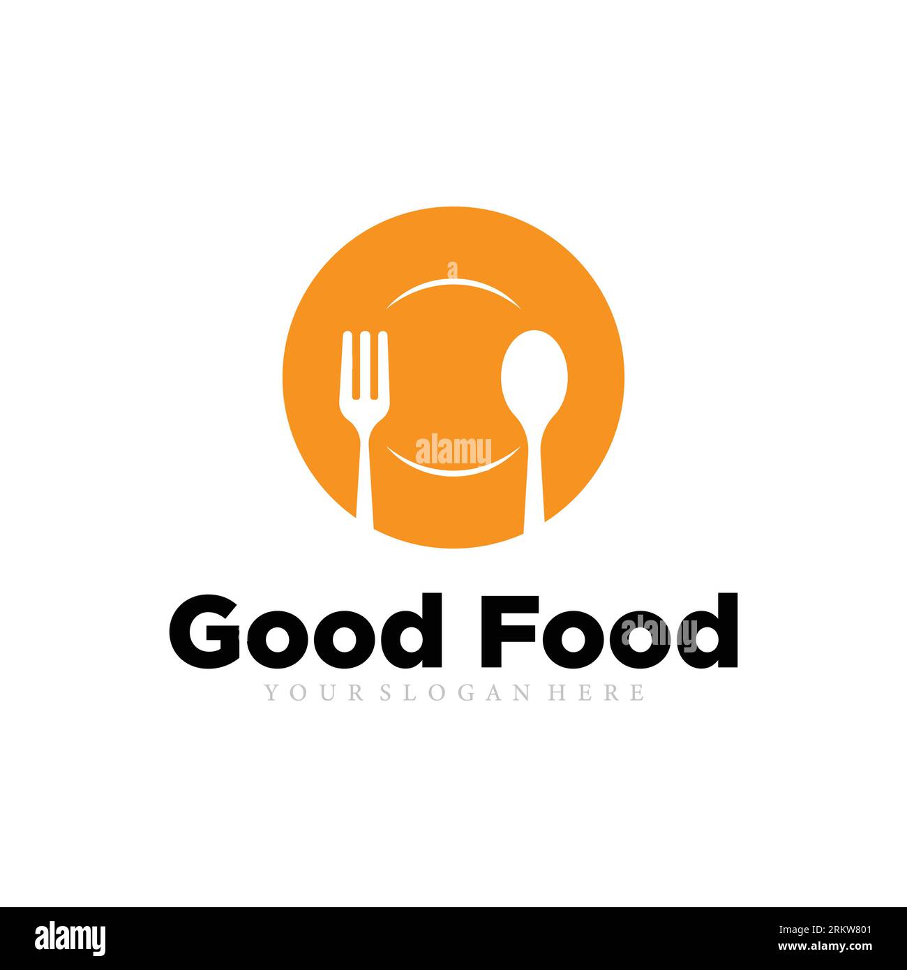 Bon modèle de vecteur d'icône de logo de nourriture. Illustration de Vecteur