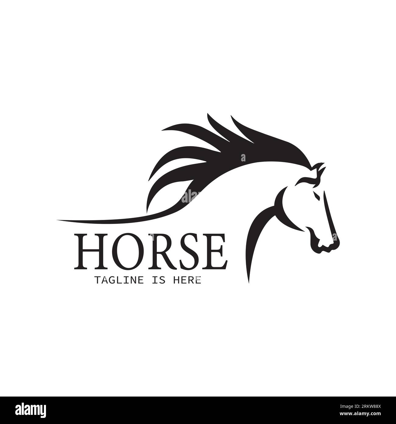 Fast Horse logo Design Vector, Design créatif, modèle, illustration Illustration de Vecteur