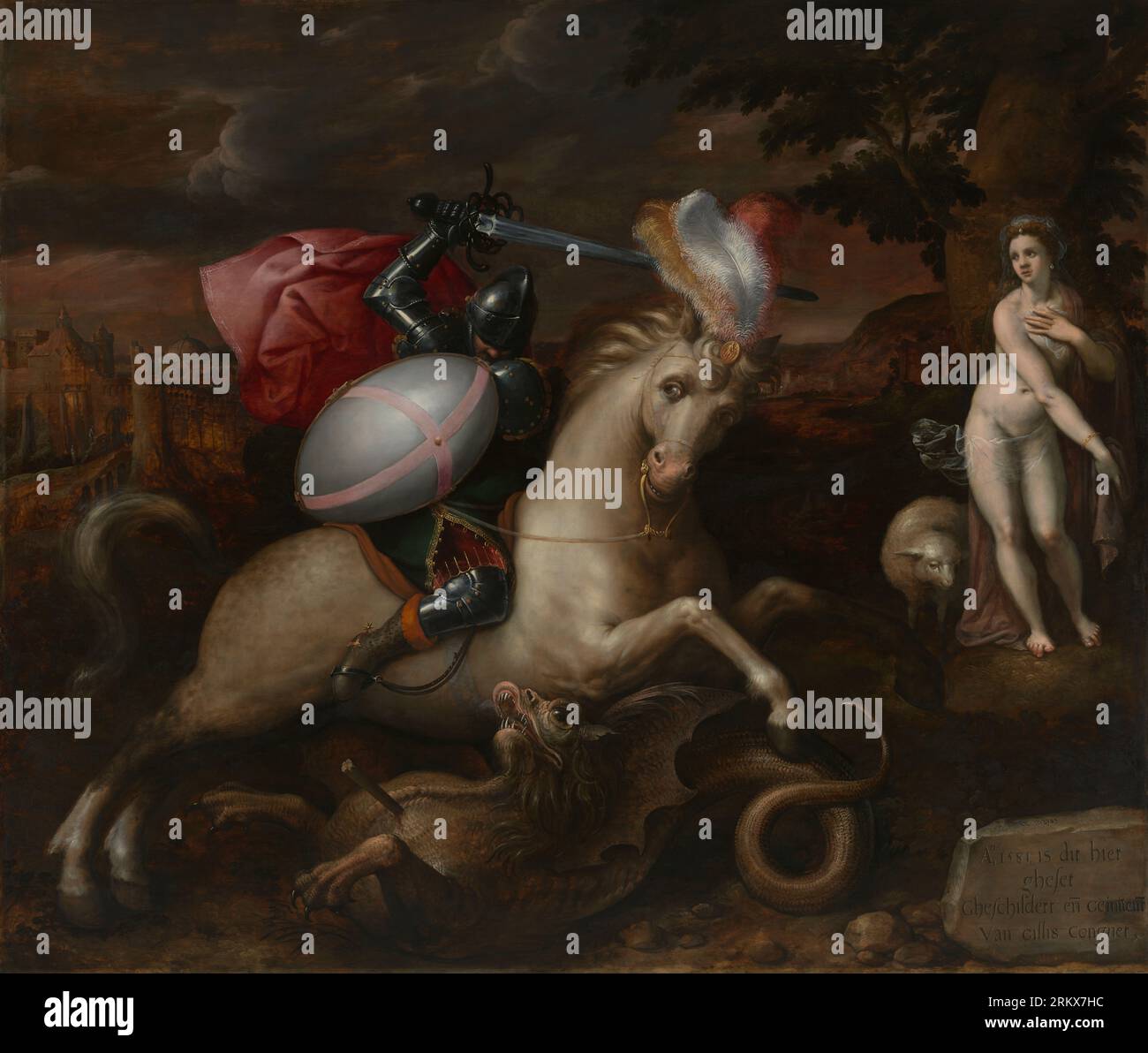 Saint George par Gillis-Coignet Banque D'Images