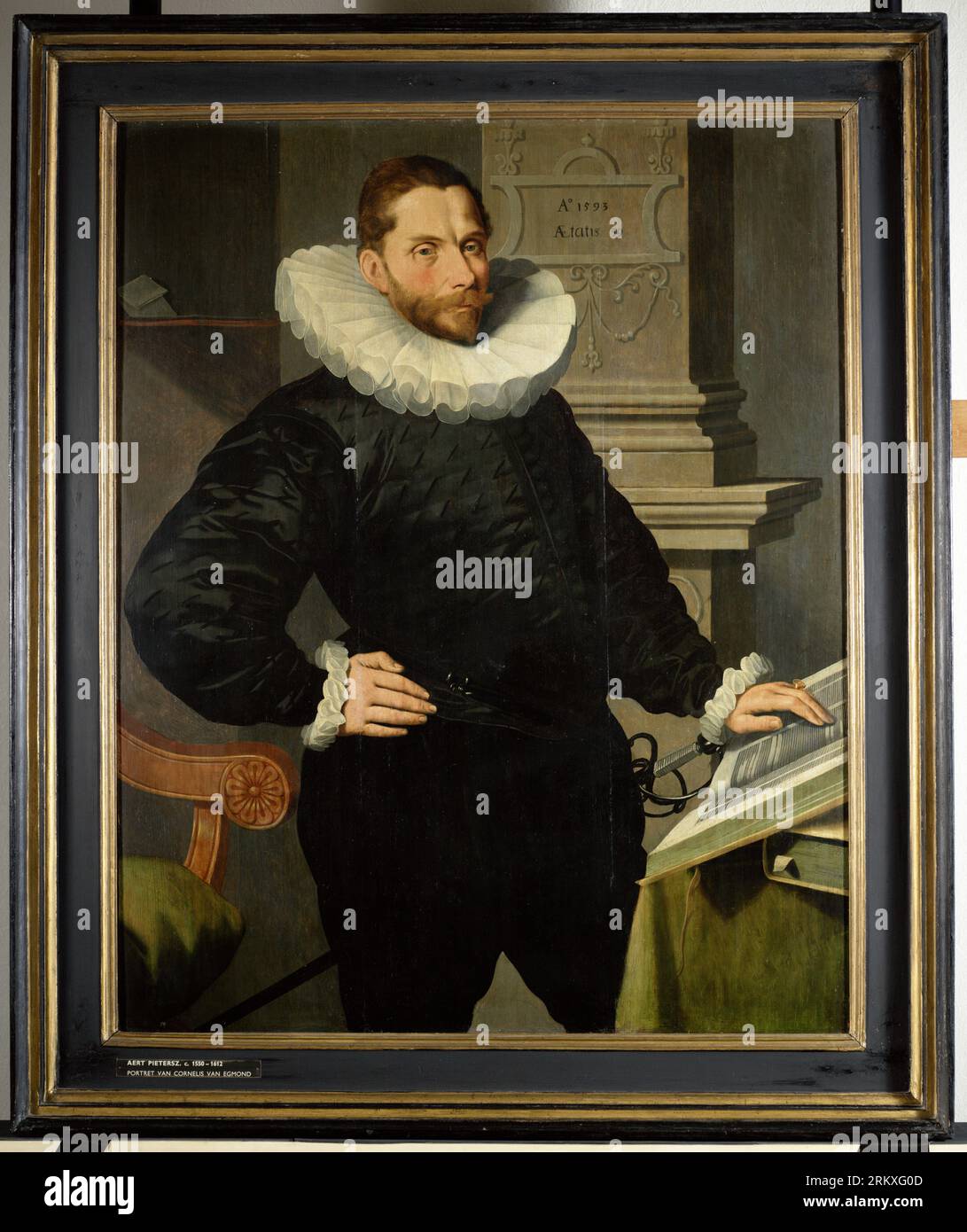 Portrait de Cornelis Basgen Jansz. Van Egmond van der Nyenburgh (1553-1606) 1593 par Aert Pietersz Banque D'Images
