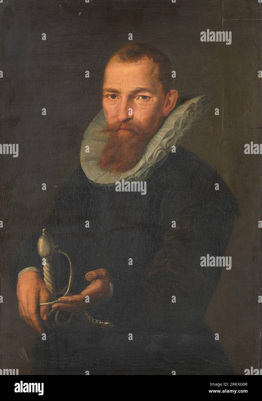 Portrait de Michiel Fernay (?-?) 1604 ; 1604 par Aert Pietersz Banque D'Images