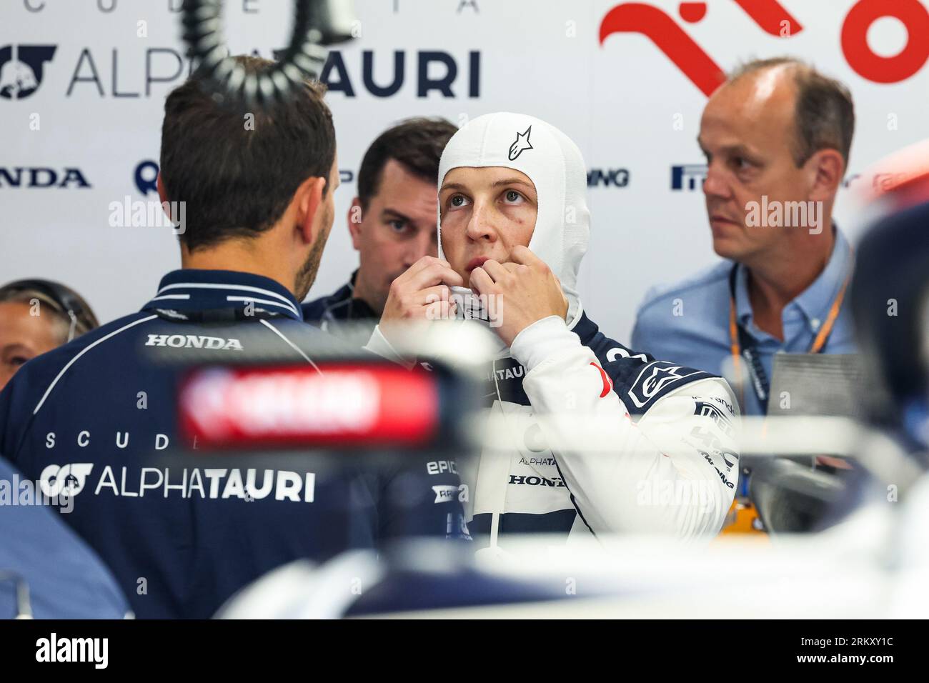 LAWSON Liam (nzl), Scuderia AlphaTauri AT04, portrait lors du Grand Prix de Hollande Heineken de Formule 1 2023, 13e manche du Championnat du monde de Formule 1 2023 du 25 au 28 août 2023 sur le circuit de Zandvoort, à Zandvoort, aux pays-Bas Banque D'Images