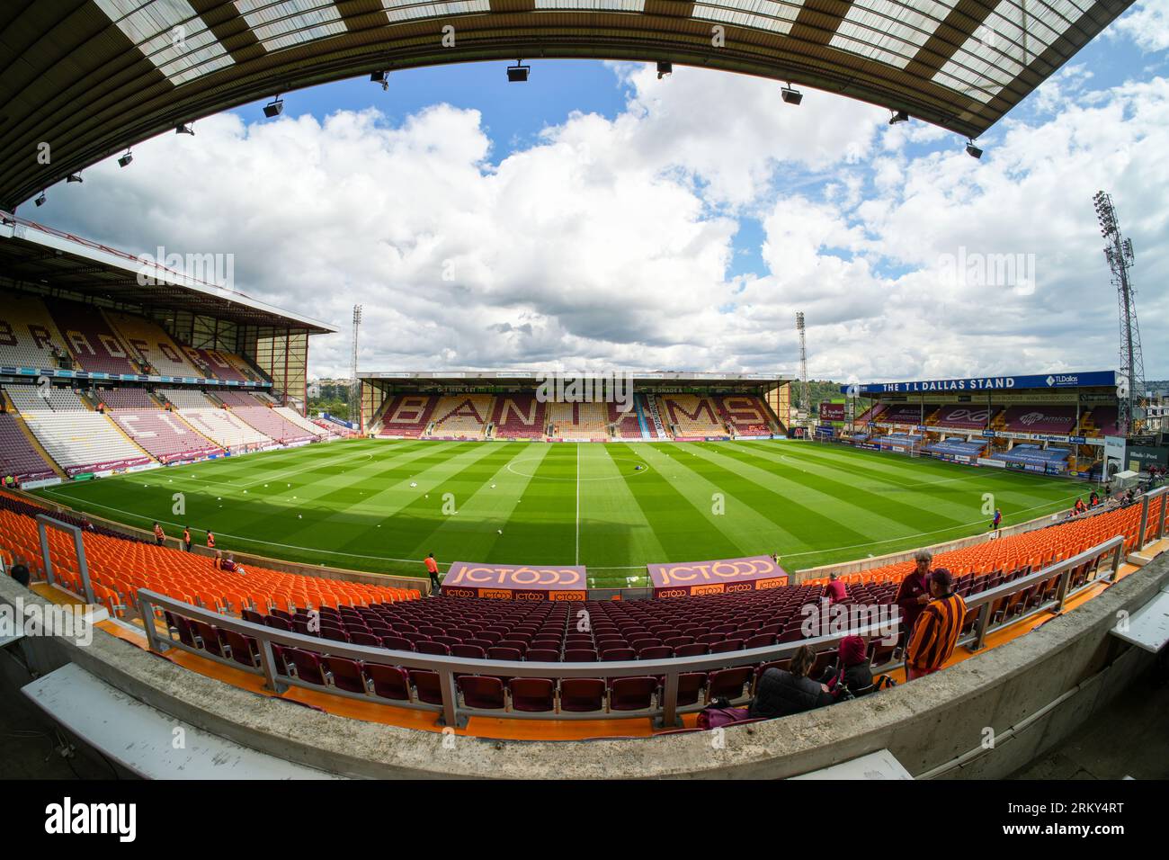 Bradford, Royaume-Uni. 26 août 2023. EFL Sky Bet League 1 : Bradford City AFC contre Crewe Alexandra FC. Stade de l'Université de Bradford. Crédit Paul B Whitehurst/Alamy Live News Banque D'Images