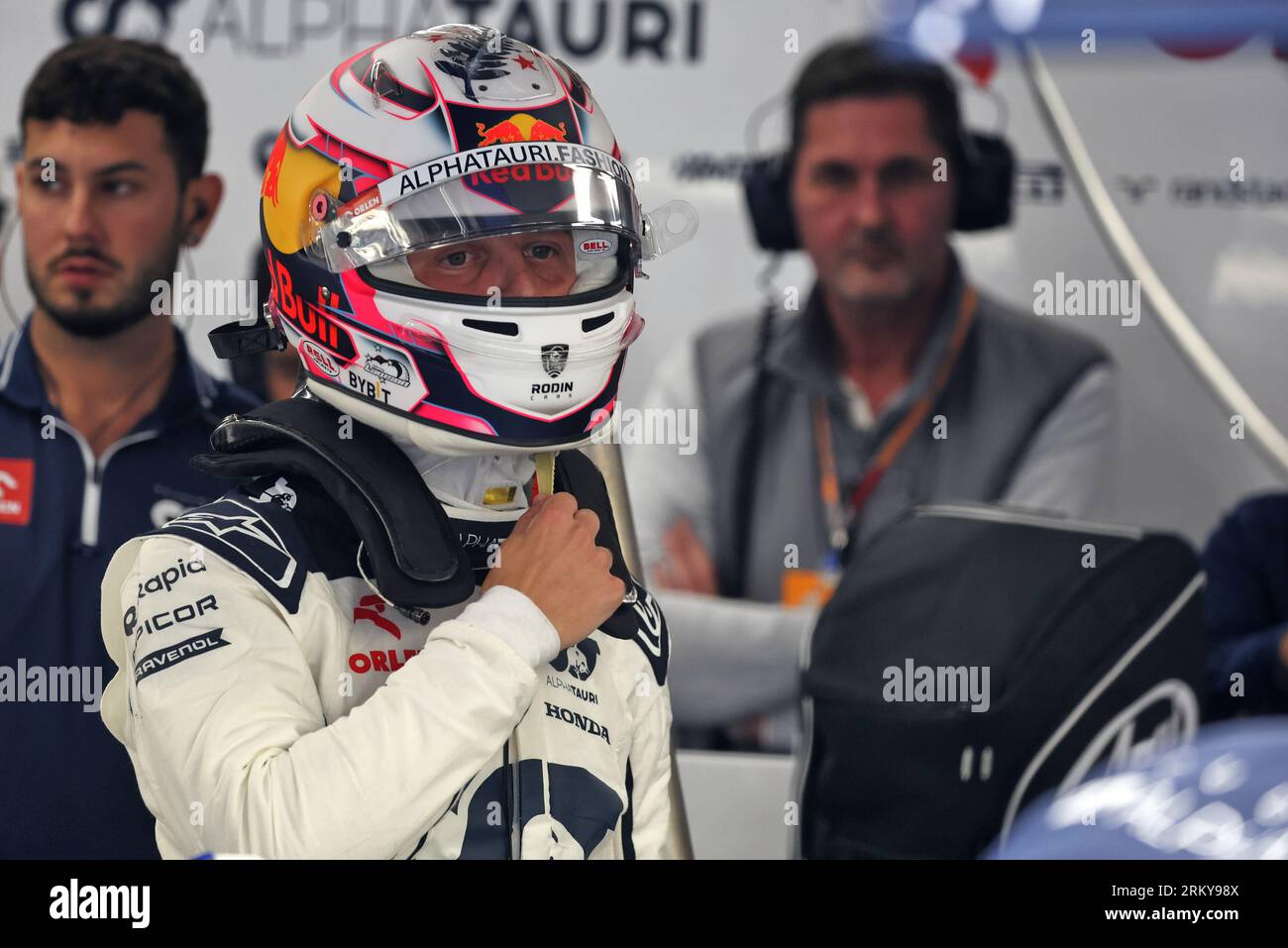 Zandvoort, pays-Bas. 26 août 2023. Liam Lawson (NZL) AlphaTauri. 26.08.2023. Formula 1 World Championship, Rd 14, Grand Prix des pays-Bas, Zandvoort, pays-Bas, jour de qualification. Le crédit photo doit se lire : XPB/Press Association Images. Crédit : XPB Images Ltd/Alamy Live News Banque D'Images