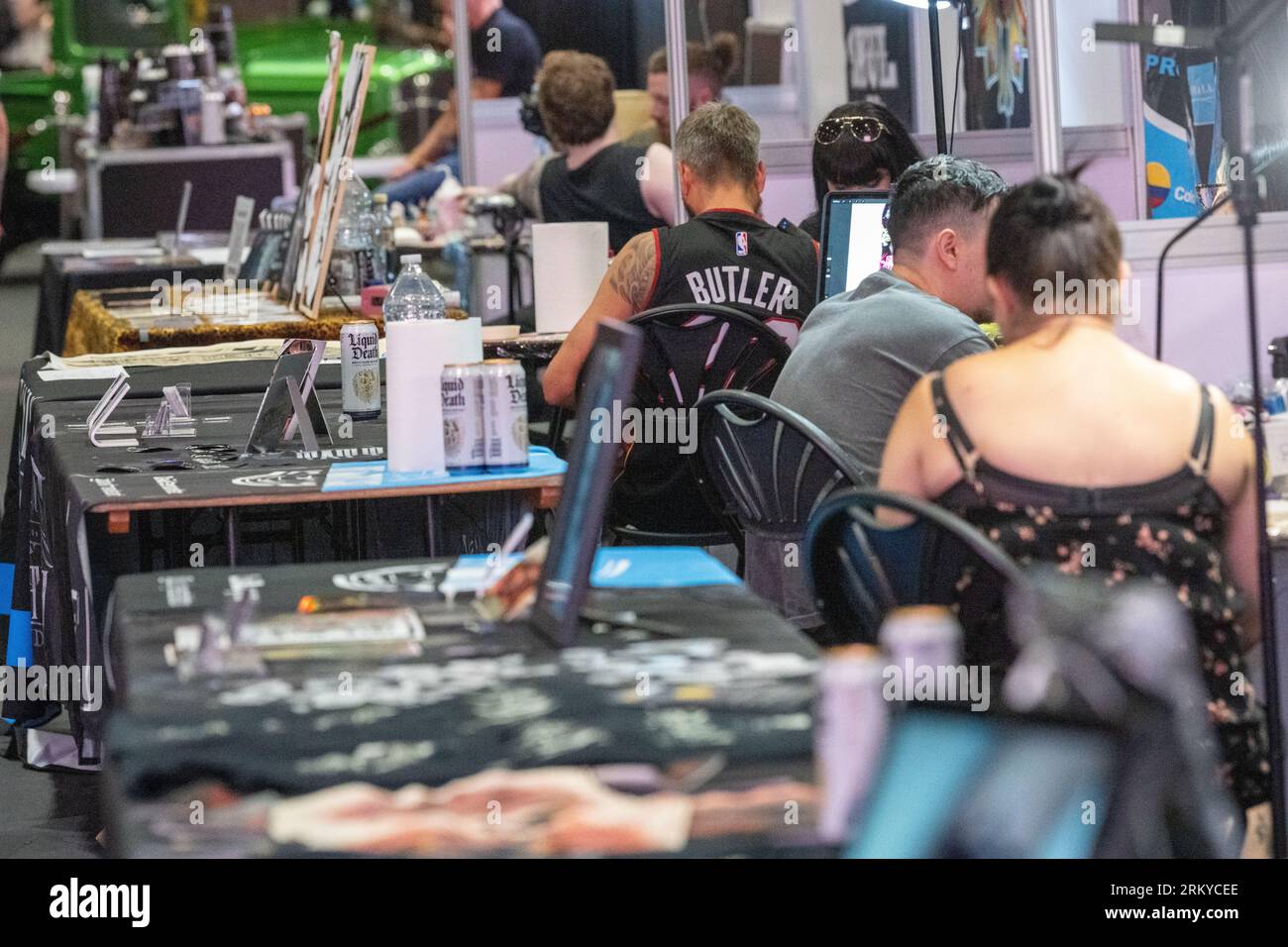 Londres, Royaume-Uni. 26 août 2023. The Big London Tattoo Show, Excel Centre London Credit : Ian Davidson/Alamy Live News Banque D'Images